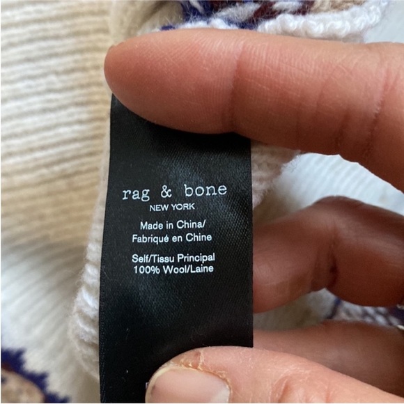 Rag and Bone fair isle 100% wool sweater NWT - Picture 4 of 4